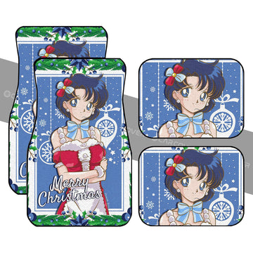 Sailor Mercury Car Floor Mats Custom Christmas Sailor Moon Anime Car Accessories - Gearcarcover - 1