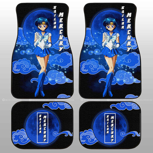 Sailor Mercury Car Floor Mats Custom Sailor Moon Anime Car Accessories - Gearcarcover - 2