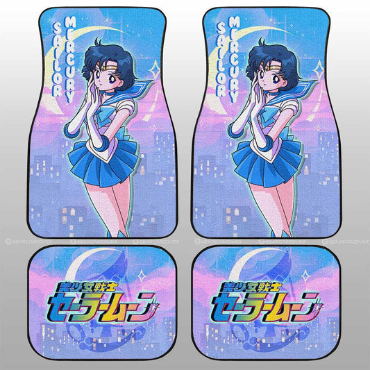 Sailor Mercury Car Floor Mats Custom Sailor Moon Anime For Car Decoration - Gearcarcover - 2