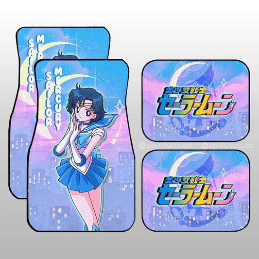 Sailor Mercury Car Floor Mats Custom Sailor Moon Anime For Car Decoration - Gearcarcover - 1