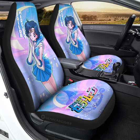 Sailor Mercury Car Seat Covers Custom Sailor Moon Anime For Car Decoration - Gearcarcover - 1