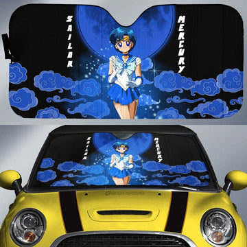 Sailor Mercury Car Sunshade Custom Sailor Moon Anime Car Accessories - Gearcarcover - 1
