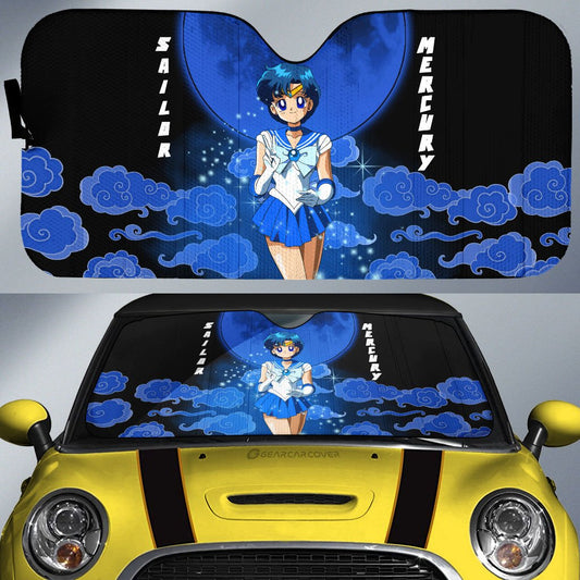 Sailor Mercury Car Sunshade Custom Sailor Moon Anime Car Accessories - Gearcarcover - 1