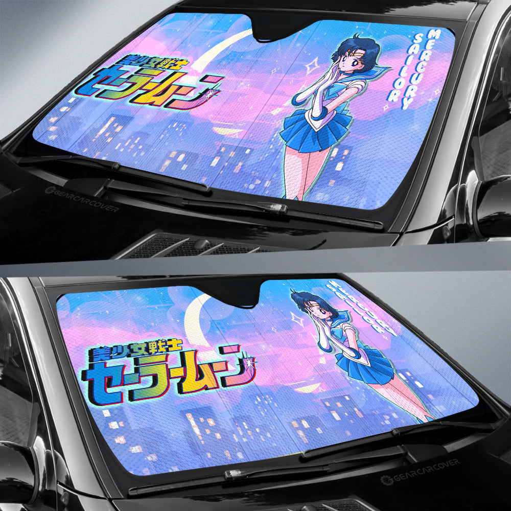Sailor Mercury Car Sunshade Custom Sailor Moon Anime For Car Decoration - Gearcarcover - 2