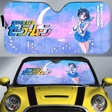 Sailor Mercury Car Sunshade Custom Sailor Moon Anime For Car Decoration - Gearcarcover - 1