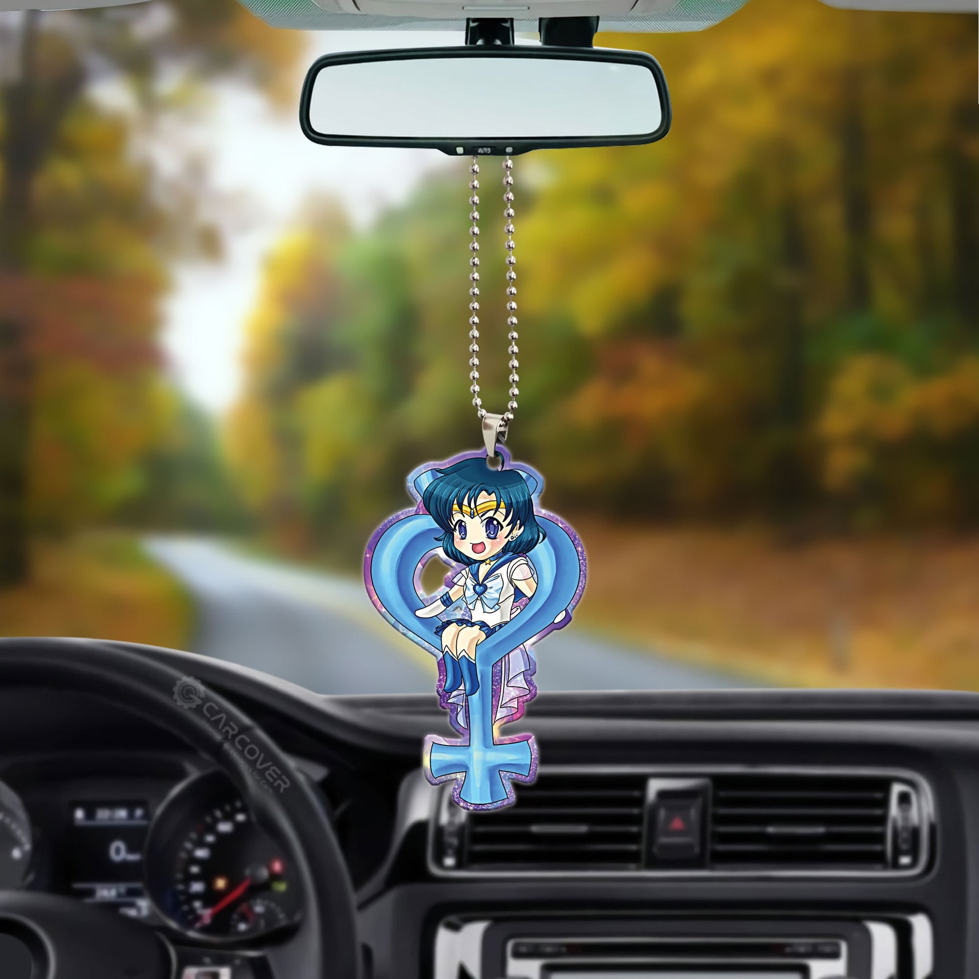 Sailor Mercury Symbol Ornament Custom Sailor Moon Anime Car Interior Accessories - Gearcarcover - 3