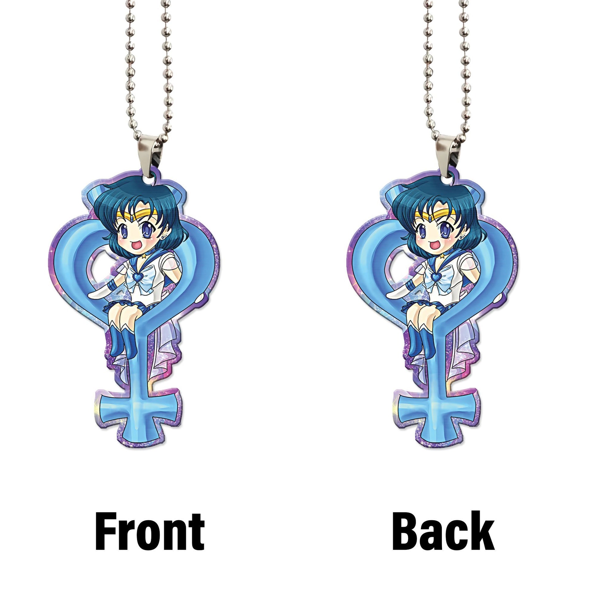 Sailor Mercury Symbol Ornament Custom Sailor Moon Anime Car Interior Accessories - Gearcarcover - 4