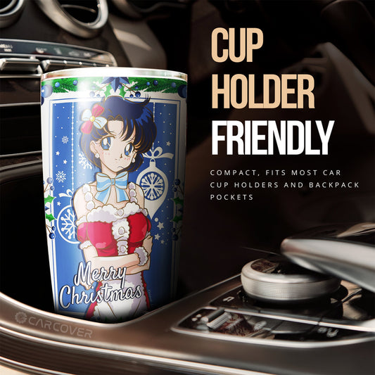 Sailor Mercury Tumbler Cup Custom Christmas Sailor Moon Anime Car Accessories - Gearcarcover - 2