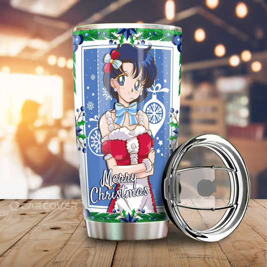 Sailor Mercury Tumbler Cup Custom Christmas Sailor Moon Anime Car Accessories - Gearcarcover - 1