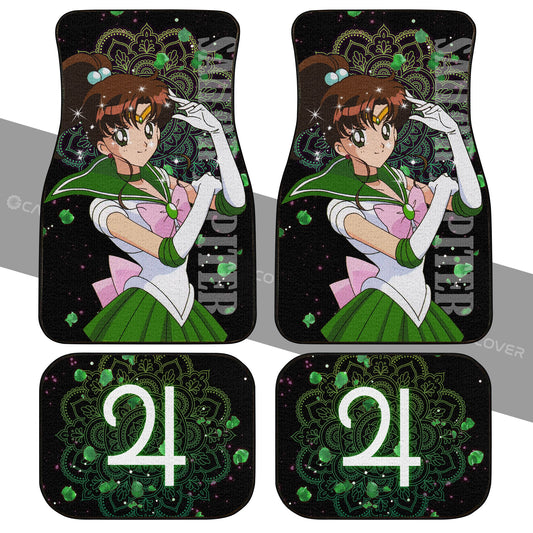 Sailor Moon Car Floor Mats Custom Anime Sailor Jupiter Car Accessories - Gearcarcover - 2