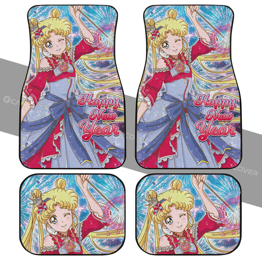Sailor Moon Car Floor Mats Custom Happy New Year Anime Car Accessories - Gearcarcover - 2