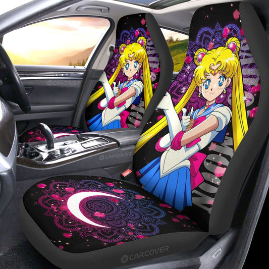 Sailor Moon Car Seat Covers Custom Anime Car Interior Accessories - Gearcarcover - 2