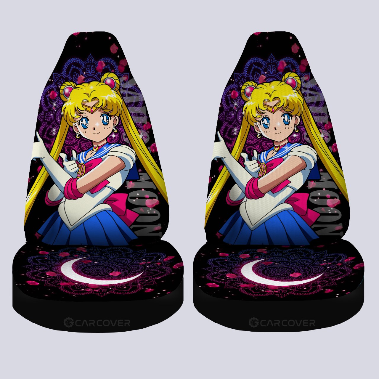 Sailor Moon Car Seat Covers Custom Anime Car Interior Accessories - Gearcarcover - 4