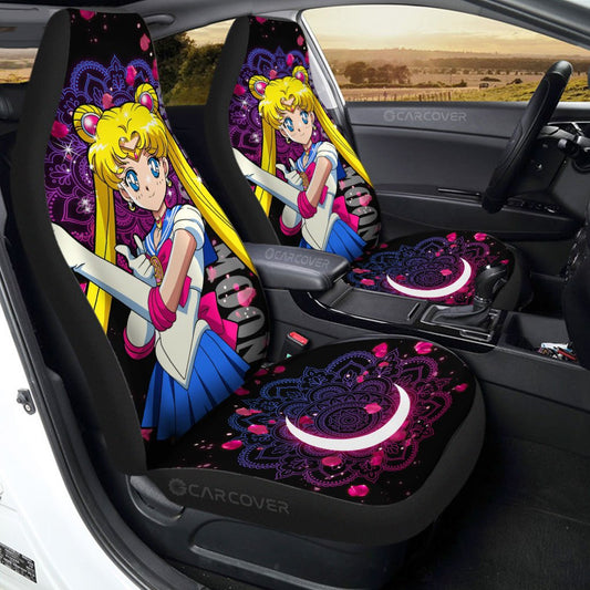Sailor Moon Car Seat Covers Custom Anime Car Interior Accessories - Gearcarcover - 1