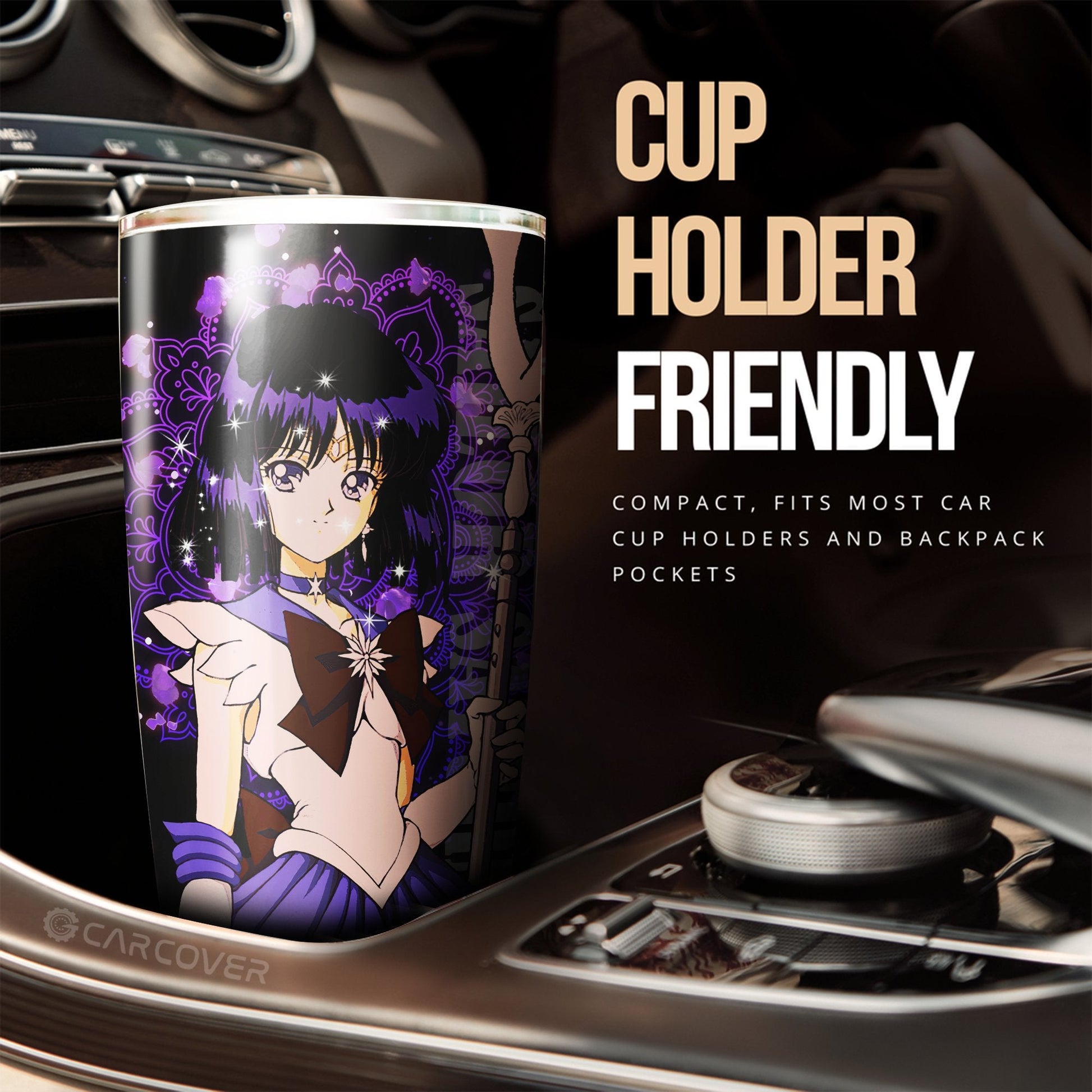 Sailor Moon Sailor Saturn Tumbler Cup Custom Anime Car Accessories - Gearcarcover - 2