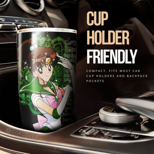 Sailor Moon Tumbler Cup Custom Anime Sailor Jupiter Car Accessories - Gearcarcover - 2