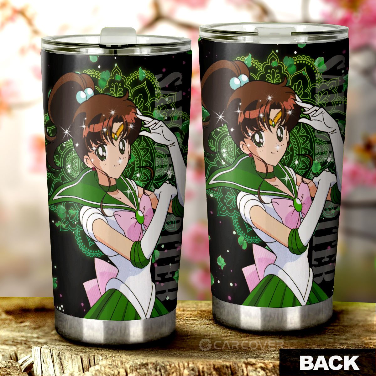 Sailor Moon Tumbler Cup Custom Anime Sailor Jupiter Car Accessories - Gearcarcover - 3