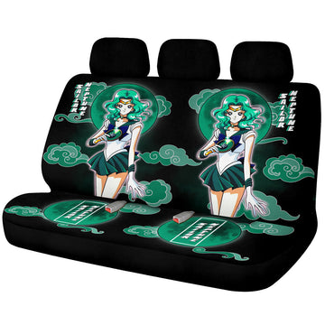 Sailor Neptune Car Back Seat Covers Custom Sailor Moon Anime Car Accessories - Gearcarcover - 1