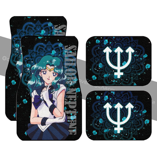 Sailor Neptune Car Floor Mats Custom Sailor Moon Anime Car Accessories - Gearcarcover - 1