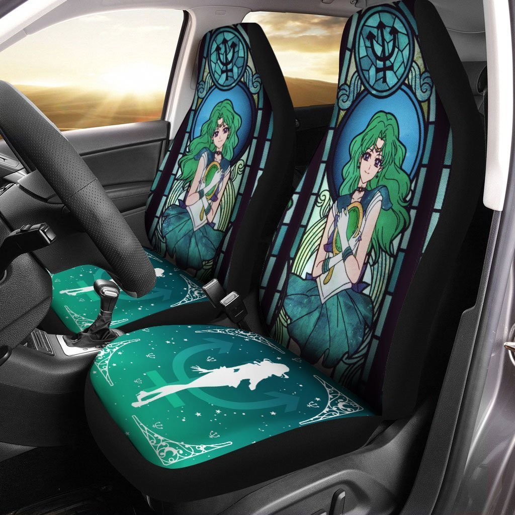 Sailor Neptune Car Seat Covers Custom Sailor Moon Anime Car Accessories Anime Gifts - Gearcarcover - 1