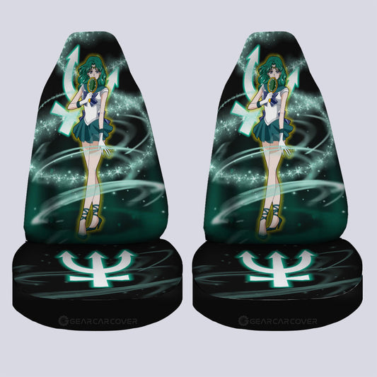 Sailor Neptune Car Seat Covers Custom Sailor Moon Anime Car Accessories - Gearcarcover - 2