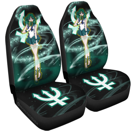 Sailor Neptune Car Seat Covers Custom Sailor Moon Anime Car Accessories - Gearcarcover - 1