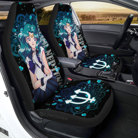 Sailor Neptune Car Seat Covers Custom Sailor Moon Anime Car Accessories - Gearcarcover - 1