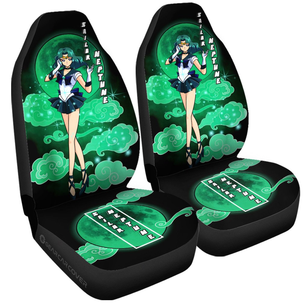 Sailor Neptune Car Seat Covers Custom Sailor Moon Anime Car Interior Accessories - Gearcarcover - 3
