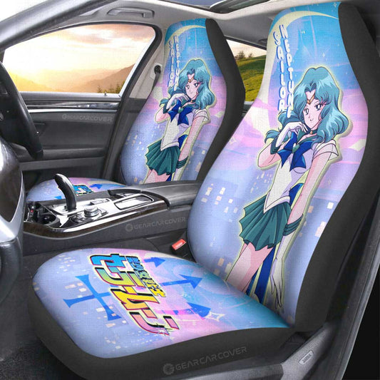 Sailor Neptune Car Seat Covers Custom Sailor Moon Anime For Car Decoration - Gearcarcover - 2