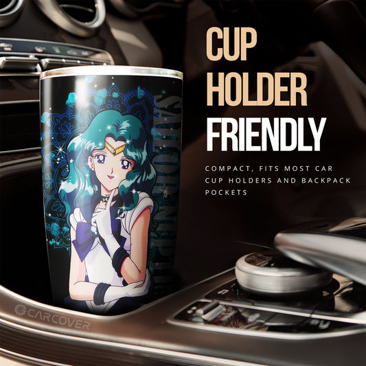Sailor Neptune Tumbler Cup Custom Sailor Moon Anime Car Accessories - Gearcarcover - 2