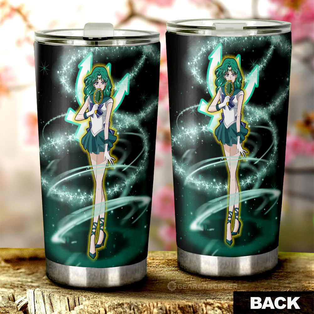 Sailor Neptune Tumbler Cup Custom Sailor Moon Anime Car Interior Accessories - Gearcarcover - 3