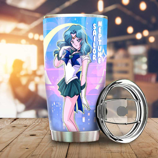 Sailor Neptune Tumbler Cup Custom Sailor Moon Anime For Car Decoration - Gearcarcover - 1