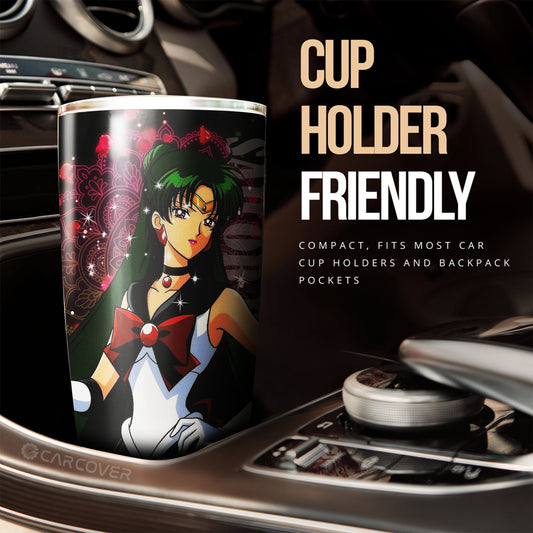 Sailor Pluto Tumbler Cup Custom Sailor Moon Anime Car Interior Accessories - Gearcarcover - 2