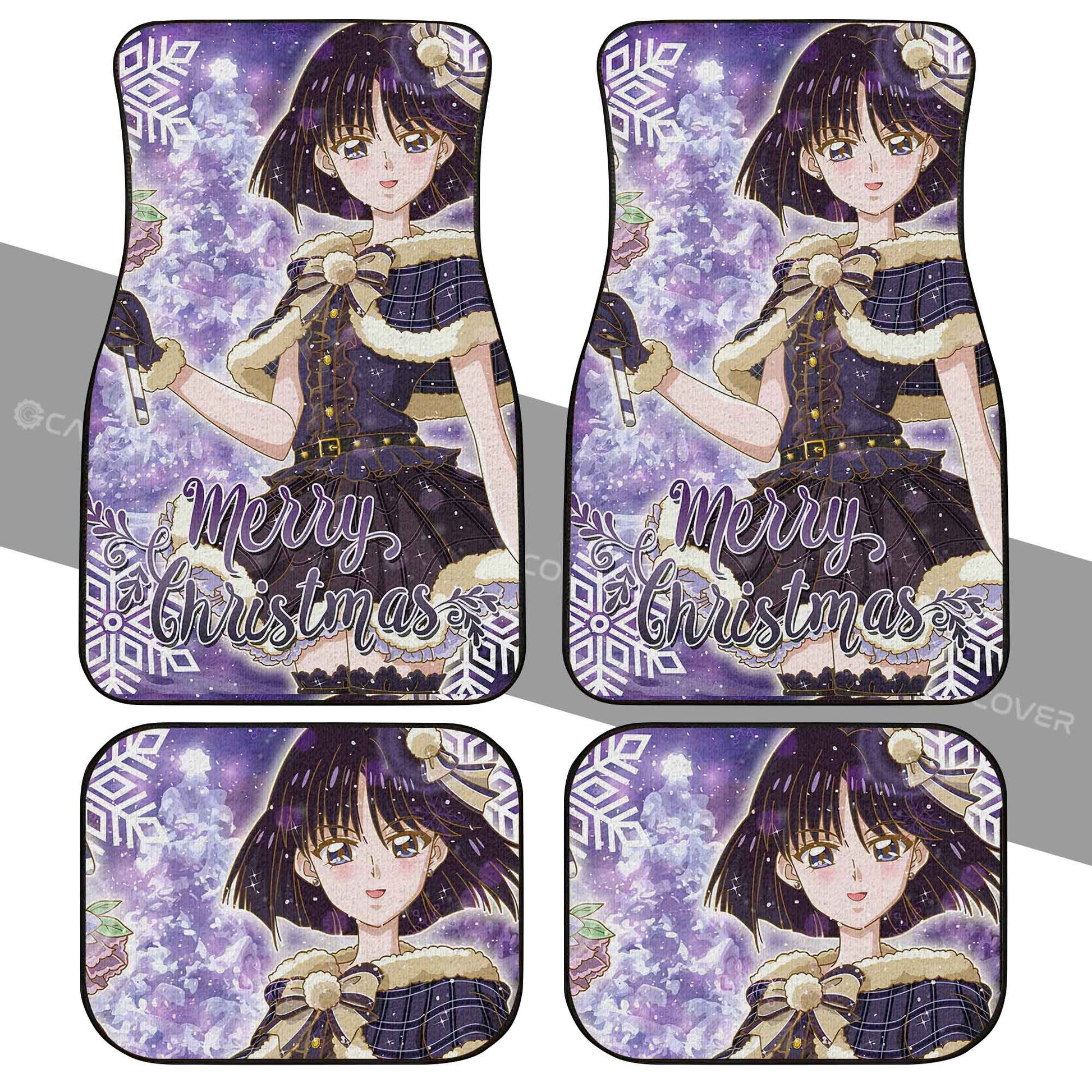 Sailor Saturn Car Floor Mats Custom Sailor Moon Anime Car Accessories Merry Christmas - Gearcarcover - 2
