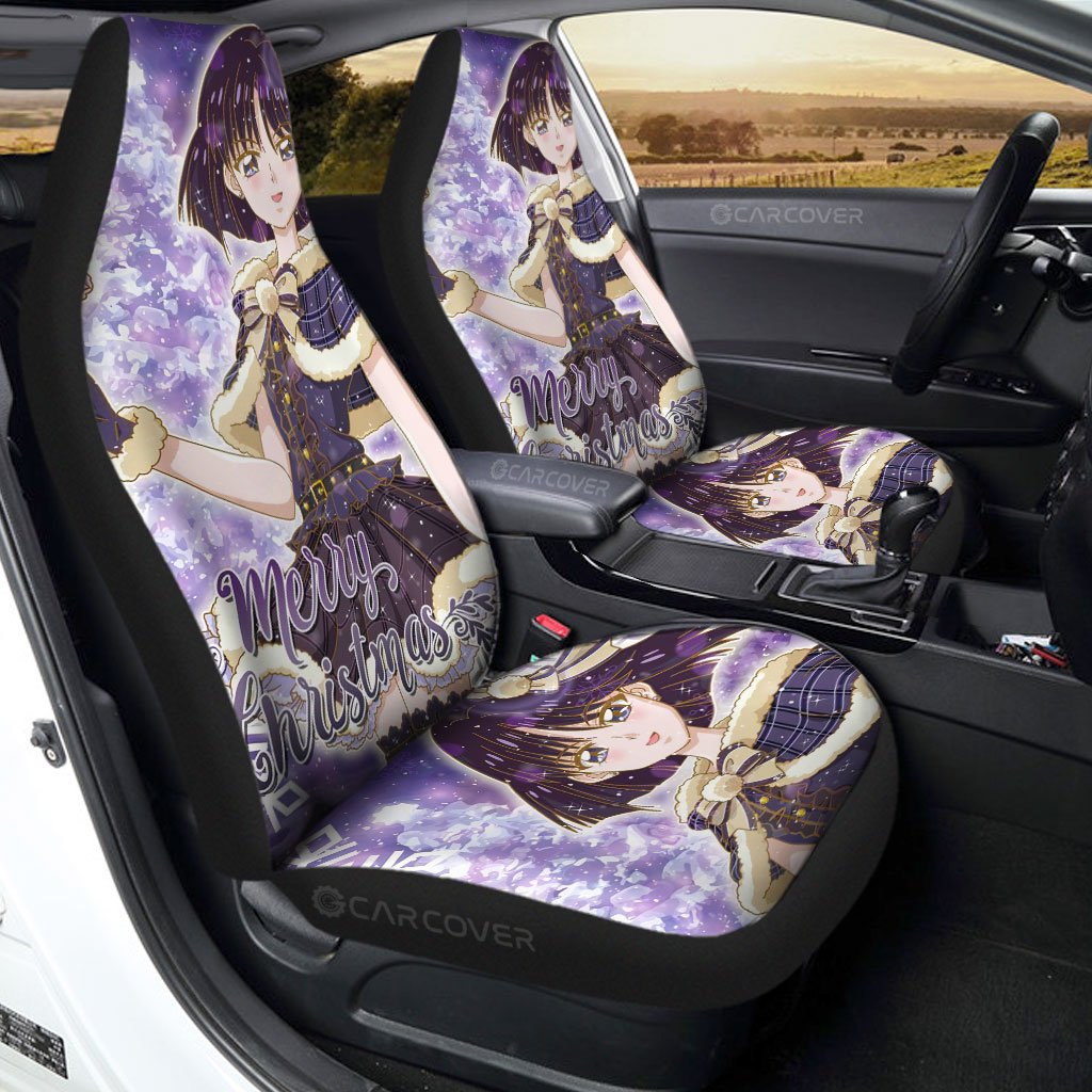 Sailor Saturn Car Seat Covers Custom Sailor Moon Anime Car Accessories Merry Christmas - Gearcarcover - 1