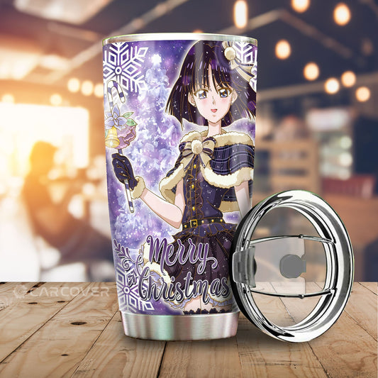 Sailor Saturn Tumbler Cup Custom Sailor Moon Anime Car Accessories Merry Christmas - Gearcarcover - 1