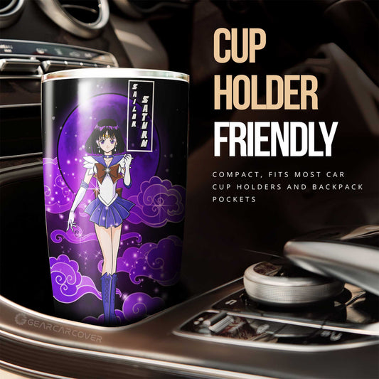 Sailor Saturn Tumbler Cup Custom Sailor Moon Anime Car Interior Accessories - Gearcarcover - 2