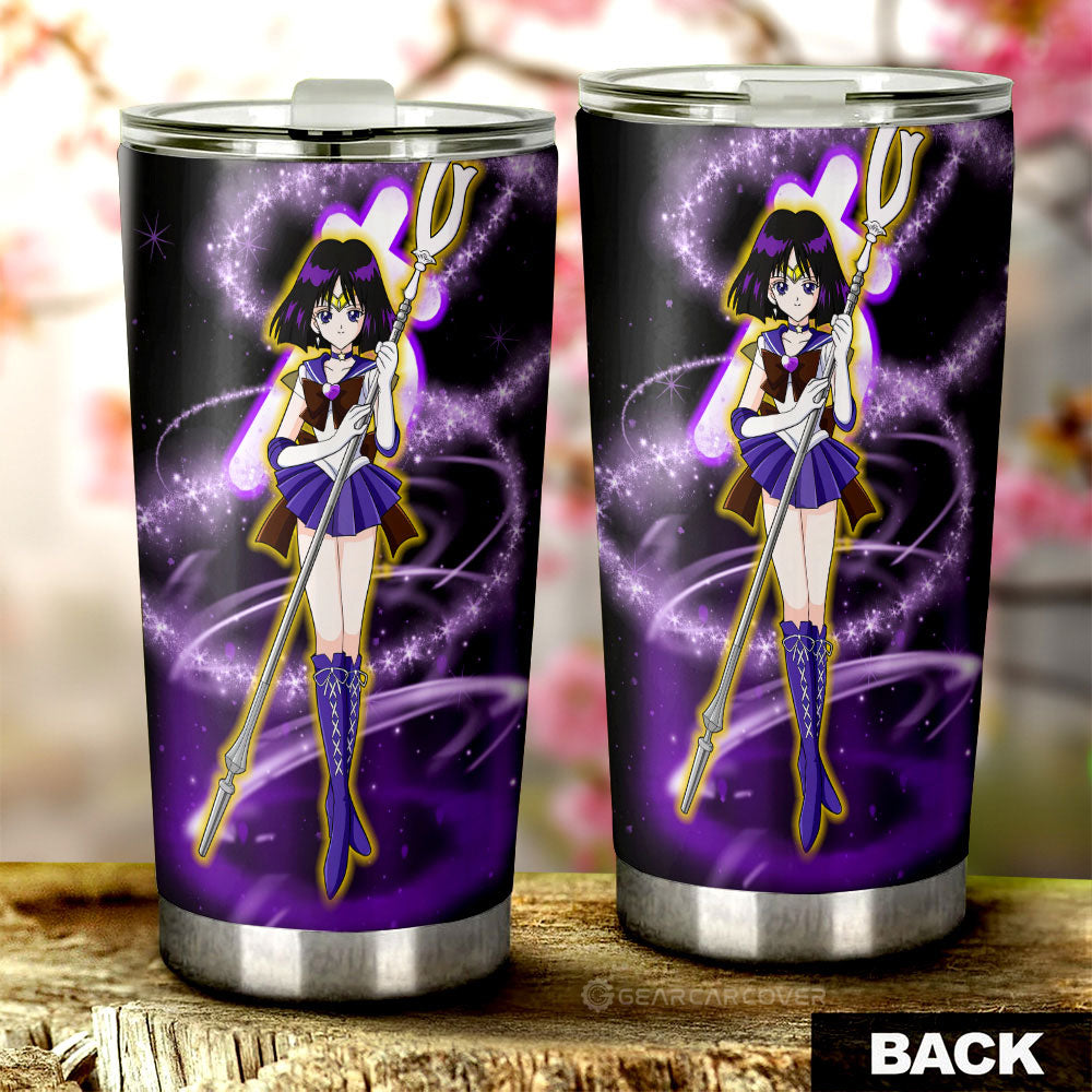 Sailor Saturn Tumbler Cup Custom Sailor Moon Anime Car Interior Accessories - Gearcarcover - 3