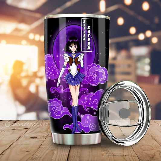 Sailor Saturn Tumbler Cup Custom Sailor Moon Anime Car Interior Accessories - Gearcarcover - 1