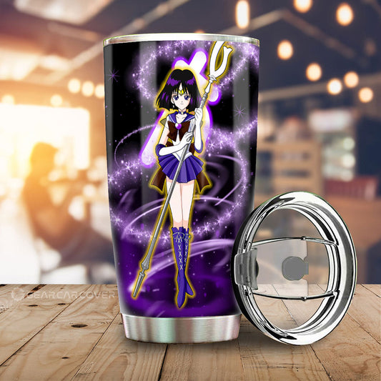 Sailor Saturn Tumbler Cup Custom Sailor Moon Anime Car Interior Accessories - Gearcarcover - 1