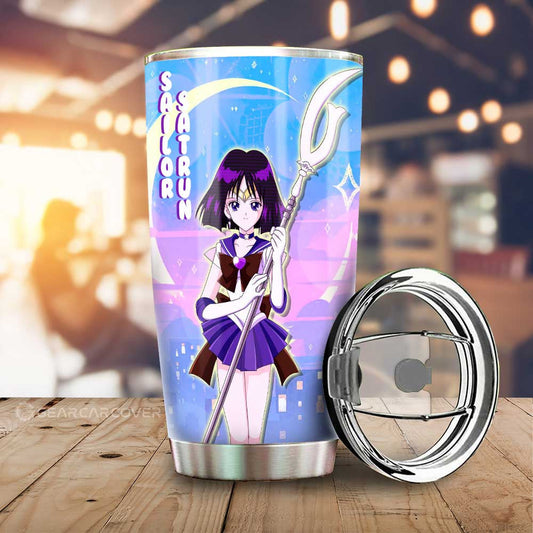 Sailor Saturn Tumbler Cup Custom Sailor Moon Anime Car Interior Accessories - Gearcarcover - 1