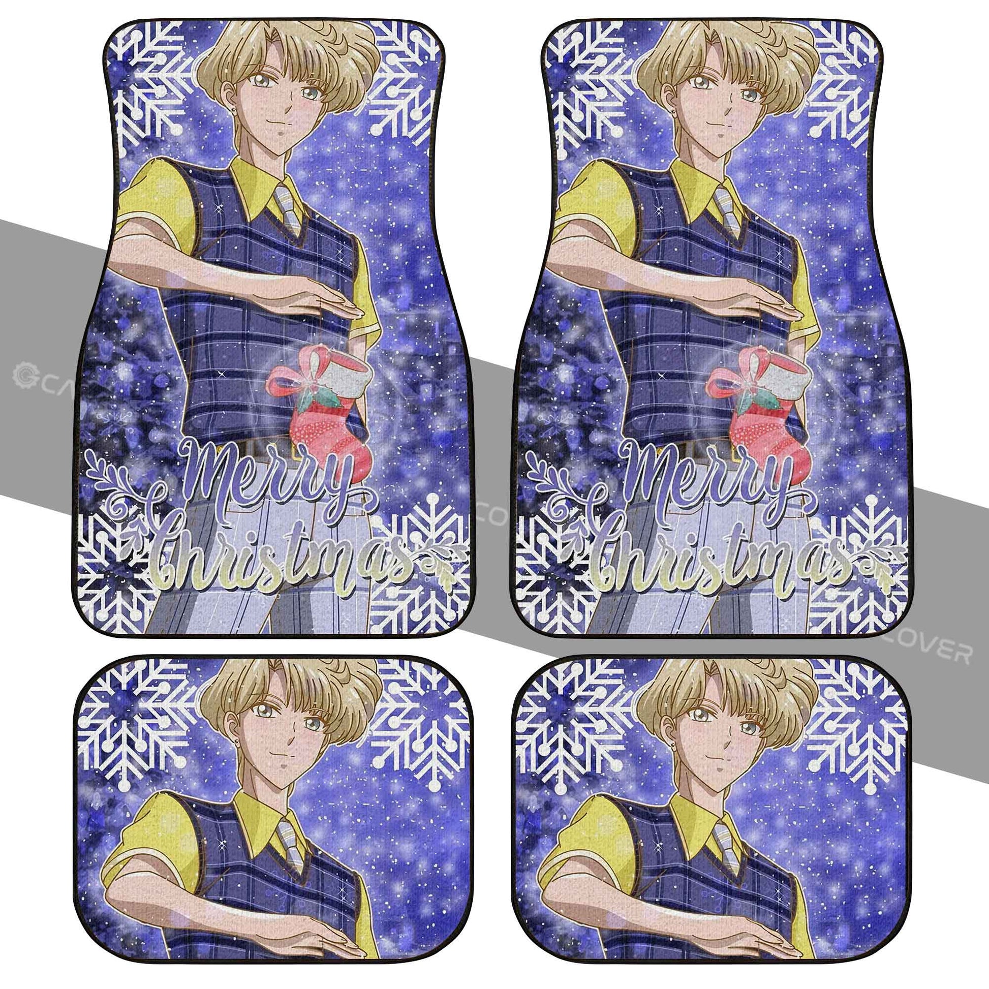 Sailor Uranus Car Floor Mats Custom Sailor Moon Anime Car Accessories Merry Christmas - Gearcarcover - 2
