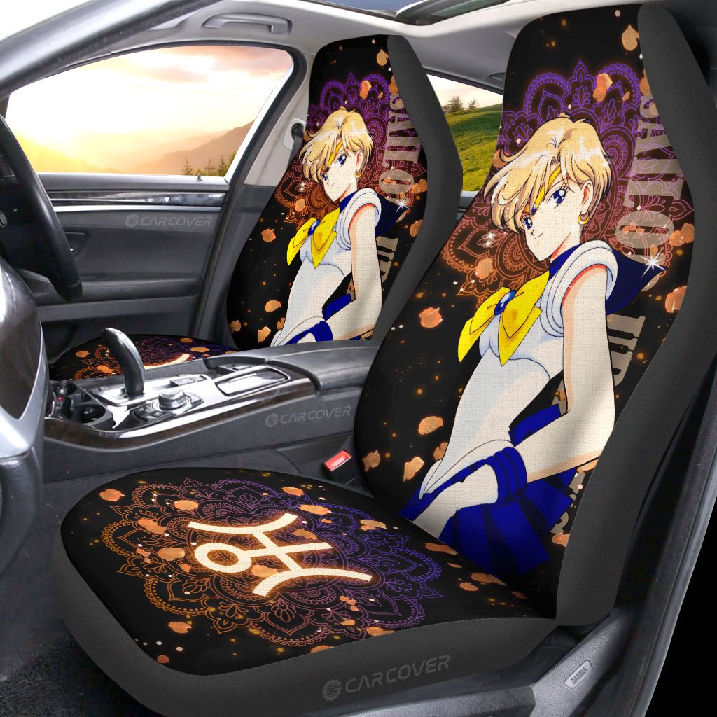 Sailor Uranus Car Seat Covers Custom Anime Sailor Moon Car Interior Accessories - Gearcarcover - 2