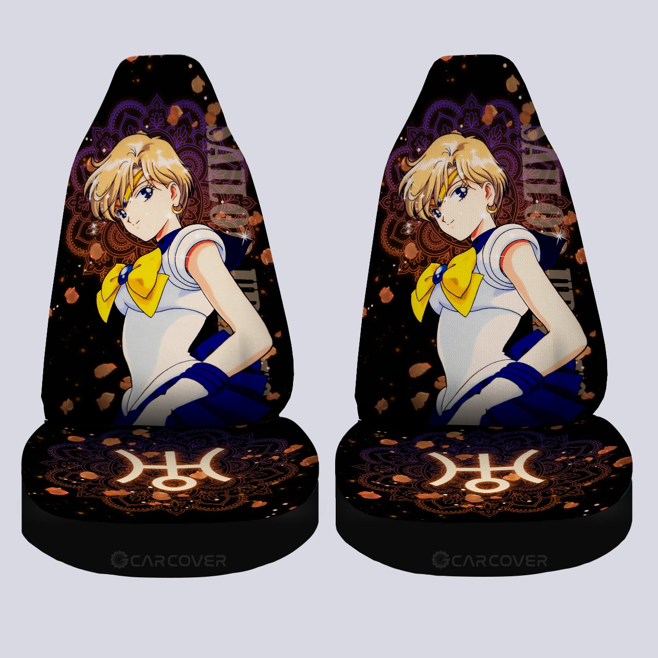 Sailor Uranus Car Seat Covers Custom Anime Sailor Moon Car Interior Accessories - Gearcarcover - 4