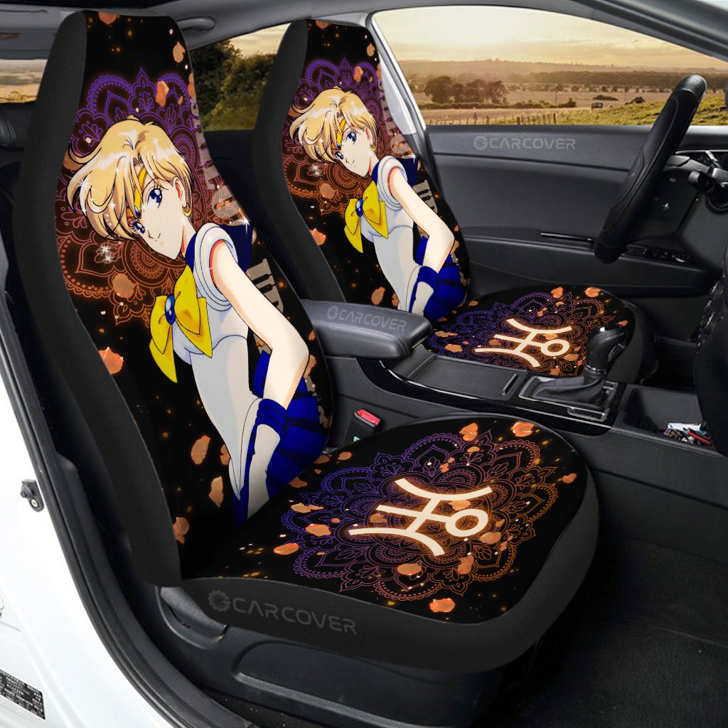 Sailor Uranus Car Seat Covers Custom Anime Sailor Moon Car Interior Accessories - Gearcarcover - 1