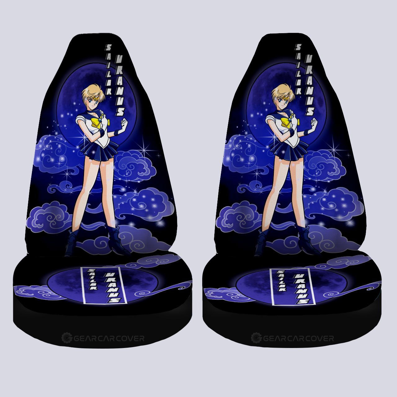 Sailor Uranus Car Seat Covers Custom Sailor Moon Anime Car Interior Accessories - Gearcarcover - 4