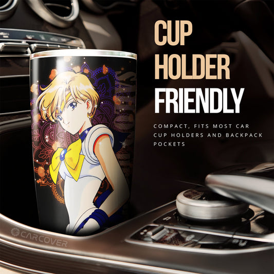 Sailor Uranus Tumbler Cup Custom Anime Sailor Moon Car Accessories - Gearcarcover - 2