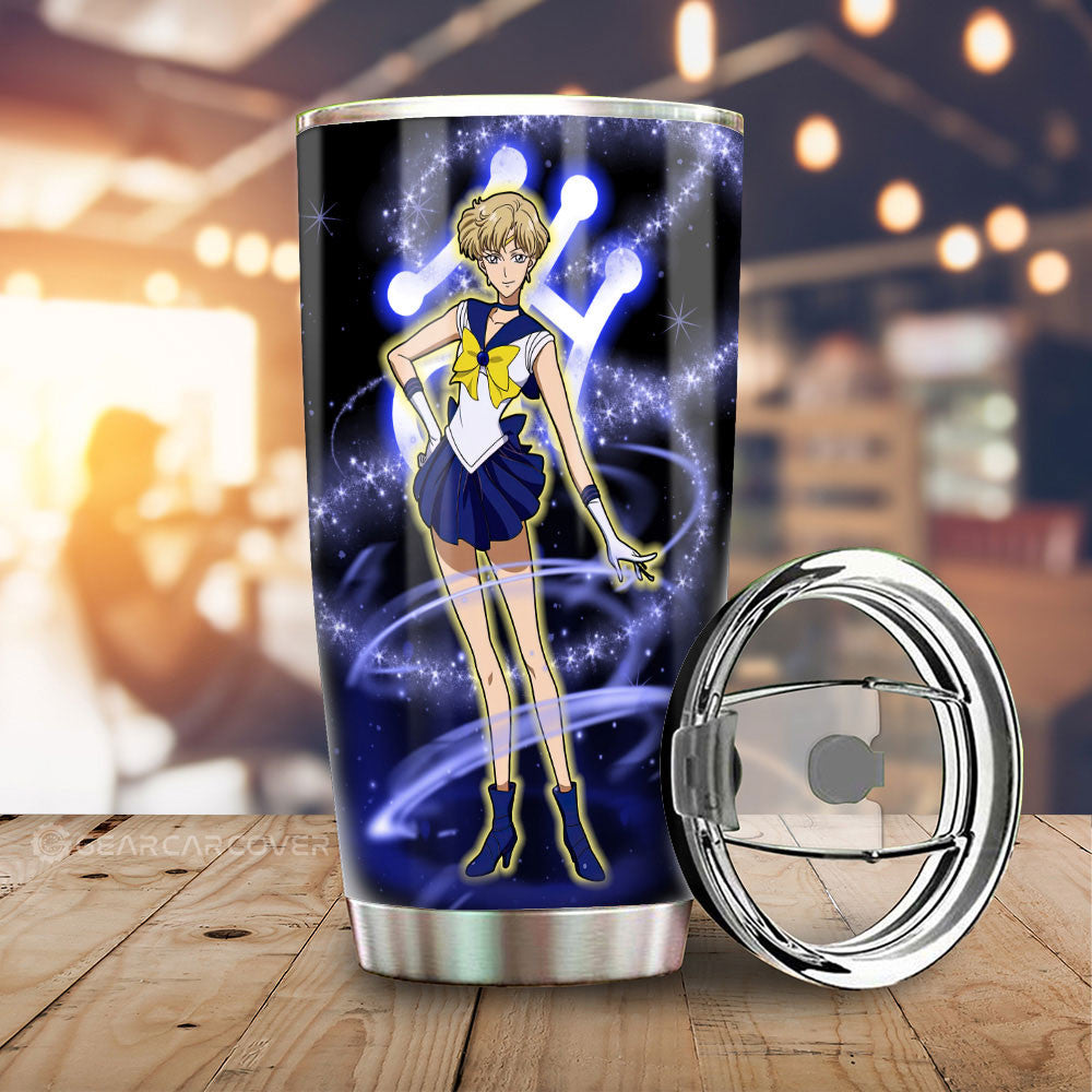 Sailor Uranus Tumbler Cup Custom Sailor Moon Anime Car Interior Accessories - Gearcarcover - 1