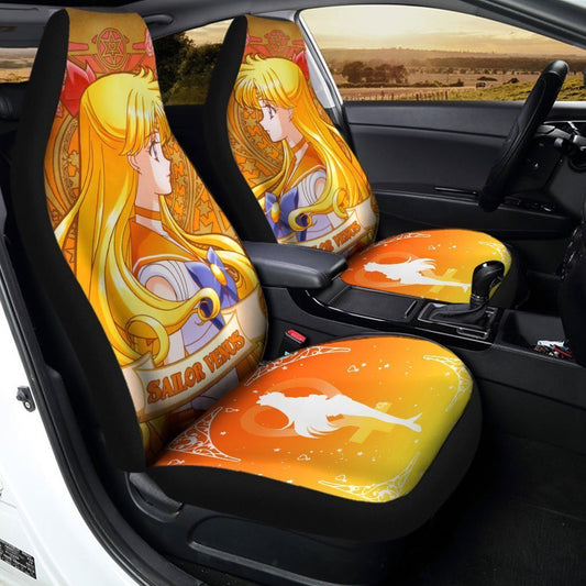 Sailor Venus Car Seat Covers Custom Sailor Moon Anime Car Accessories Anime Gifts - Gearcarcover - 2