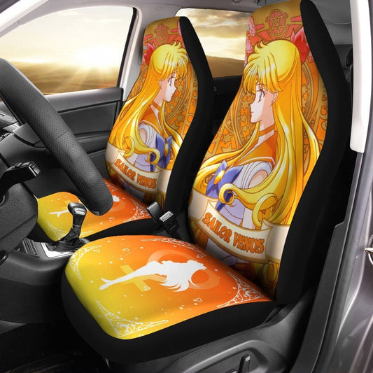Sailor Venus Car Seat Covers Custom Sailor Moon Anime Car Accessories Anime Gifts - Gearcarcover - 1